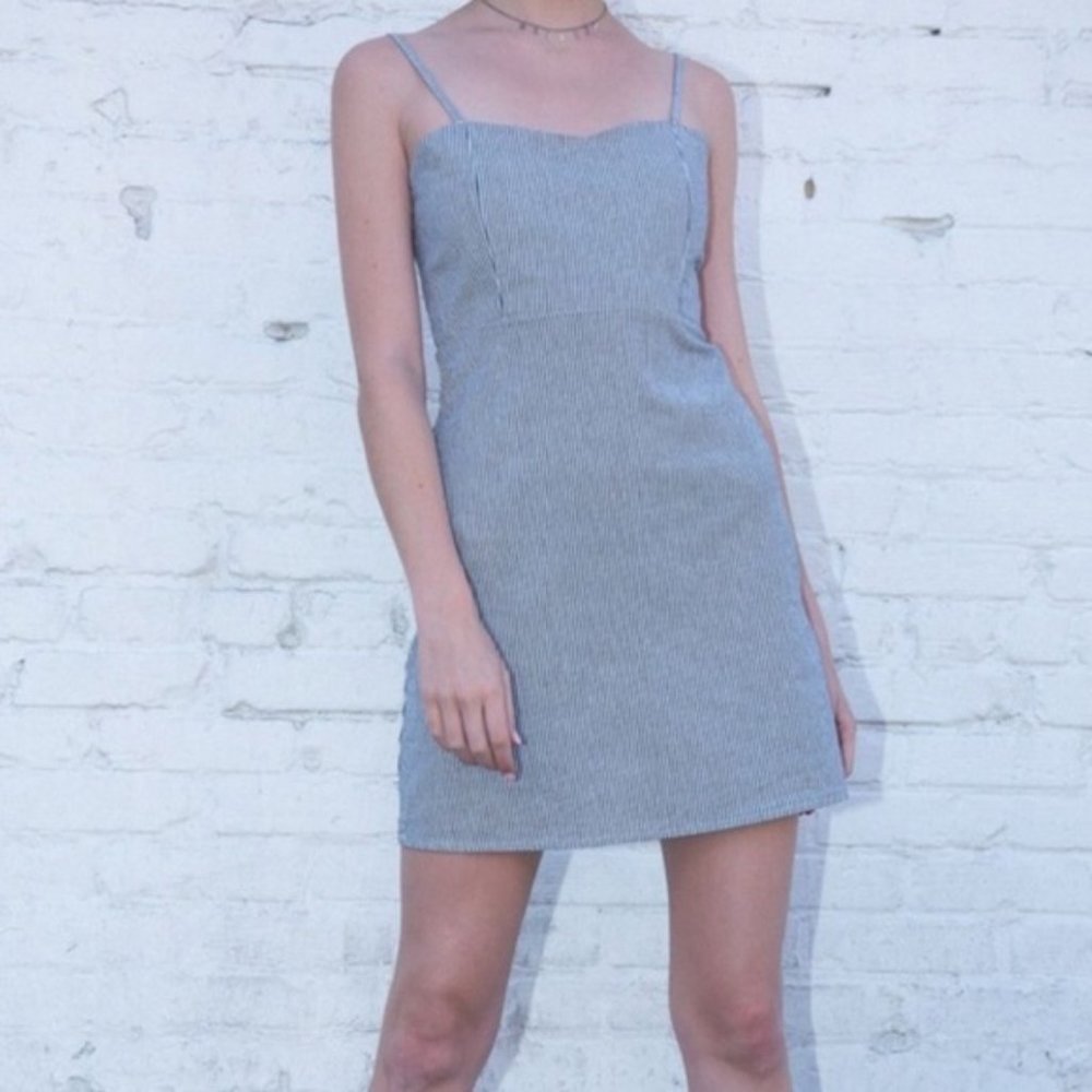 Brandy Melville Kara Blue and White Striped Dress